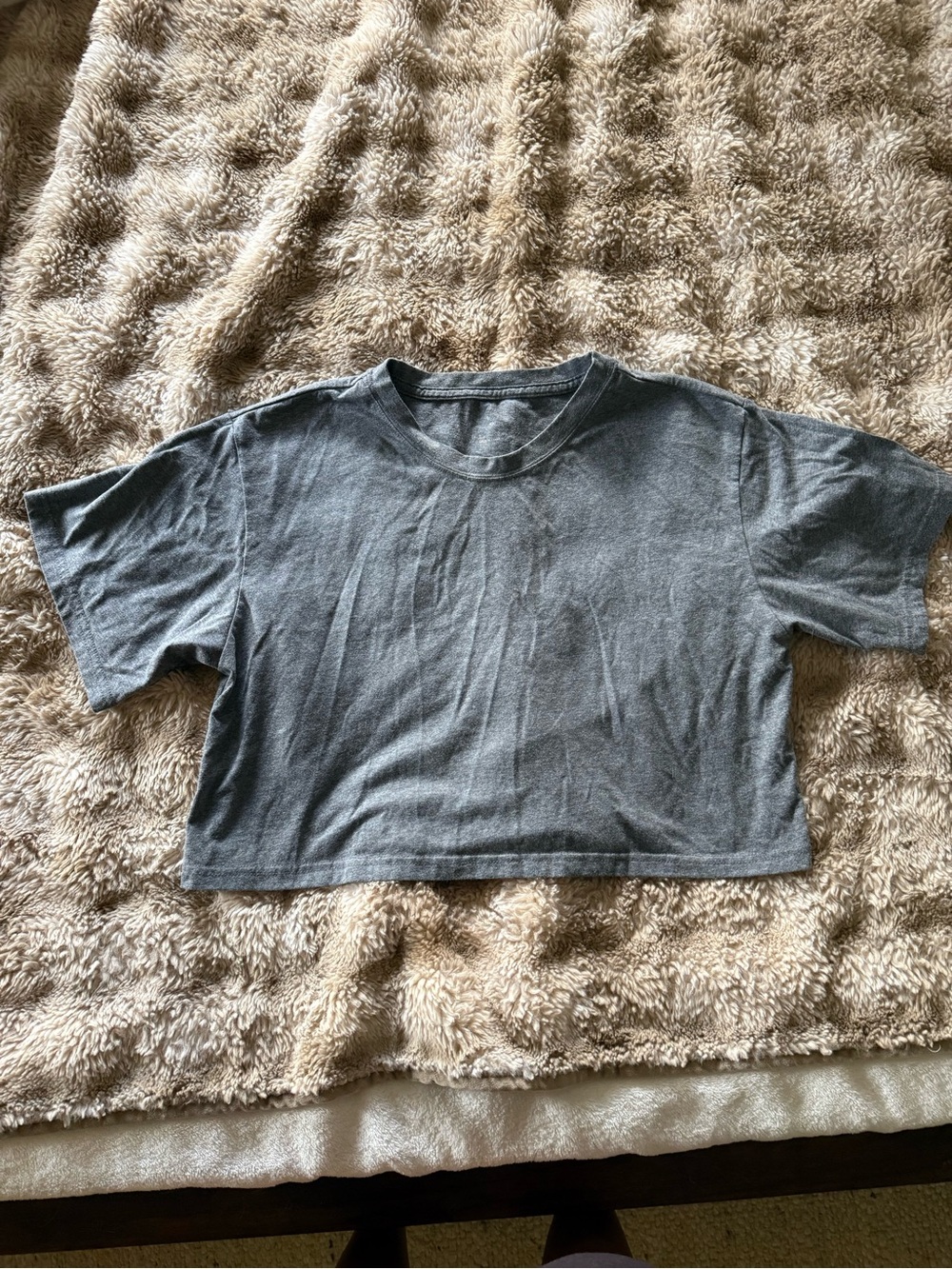 Amazon Gray Crop Top